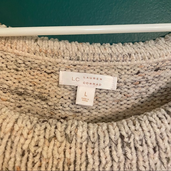 Lauren Conrad Off-the-Shoulder Cream Sweater - LARGE - Picture 2 of 2